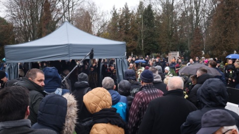 Uroczystości pogrzebowe Stanisława Tyma/fot. Albert Zawada, PAP