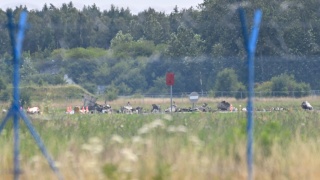 Samolot M-346 Bielik uderzył w płytę lotniska podczas treningu w Gdyni. Pilot zginął na miejscu