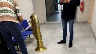 Skradziona tuba wróciła do rąk muzyka. Co się z nią działo przez kilka dni Zagadka [zdjęcia]