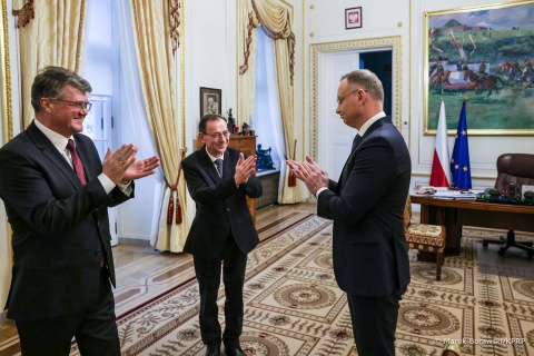 Mariusz Kamiński i Maciej Wąsik przyjęci w Pałacu Prezydenckim. Jedna bitwa została wygrana