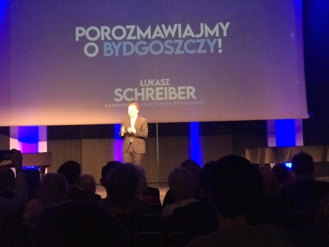 Schreiber zapowiada darmową komunikację. I ogłasza hasło kampanii: Naprzód Bydgoszcz
