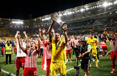 Olympiakos zwycięzcą Ligi Konferencji. Historyczne zwycięstwo dla klubu