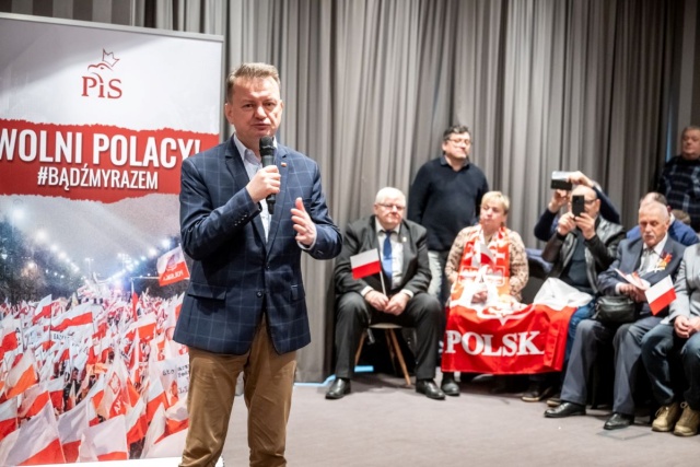 Poseł Błaszczak w Bydgoszczy: Nie godzimy się na łamanie prawa w Polsce