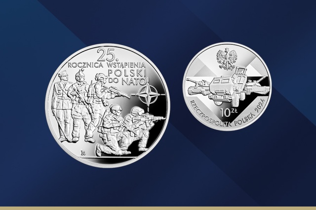 Moneta kolekcjonerska na 25-lecie Polski w NATO. NBP wprowadza ją do obiegu