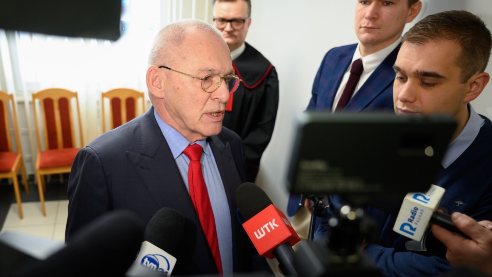 Aleksander Gawronik w siedzibie Sądu Apelacyjnego w Poznaniu/fot. Jakub Kaczmarczyk/PAP