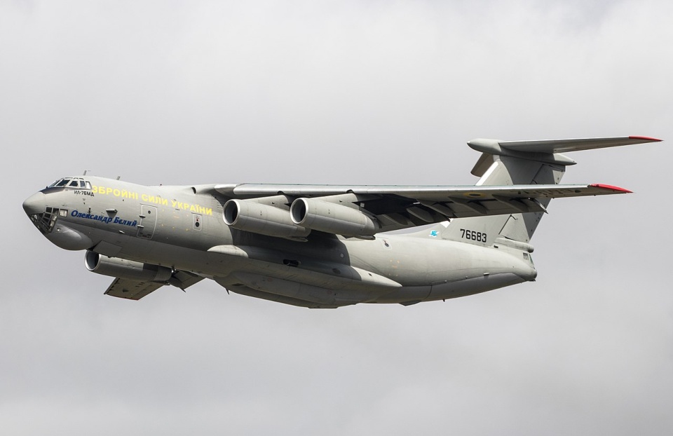 Ił-76MD Steve Lynes from Sandshurst, United Kingdom - EGVA - Ilyushin IL-76MD - Ukrainian Air Force - 76683 Royal International Air Tattoo, Gloucestershire, CC BY 2.0/fot. ilustracyjna