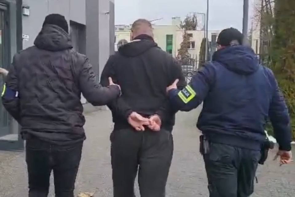 Sąd zdecydował o tymczasowym aresztowaniu mężczyzny na trzy miesiące/fot. KWP w Bydgoszczy