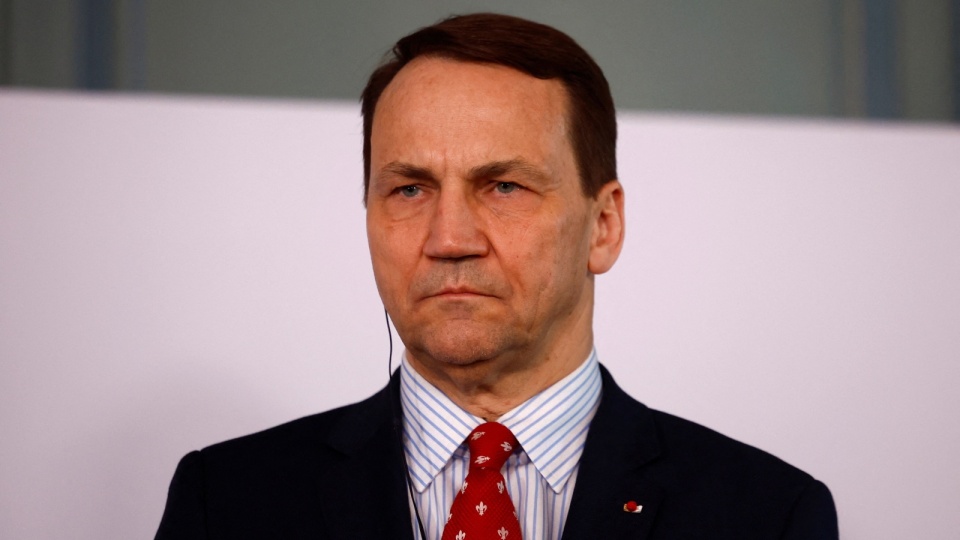 Radosław Sikorski podczas spotkania z ministrami spraw zagranicznych Francji i Niemiec/fot. Sarah Meyssonier, PAP/EPA