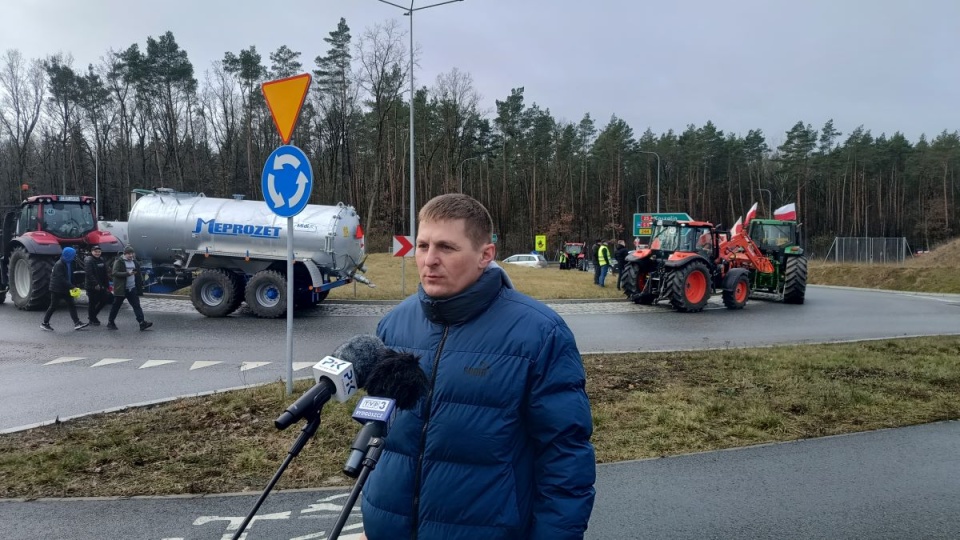 Marcin Skalski, rolnik z Zielonki podkreślił, że zaproponowana pomoc przez rząd nie rozwiązuje problemów/fot. Maciej Wilkowski, archiwum