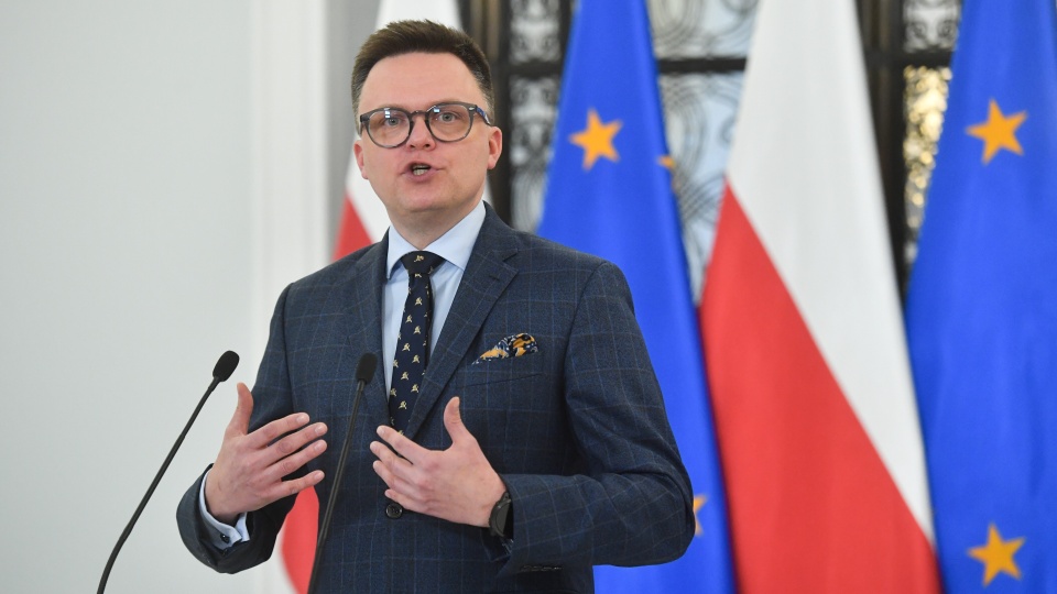 Marszałek Sejmu Szymon Hołownia chce ukarania polityków PiS, którzy starli się ze Strażą Marszałkowską/fot: PAP, Piotr Nowak