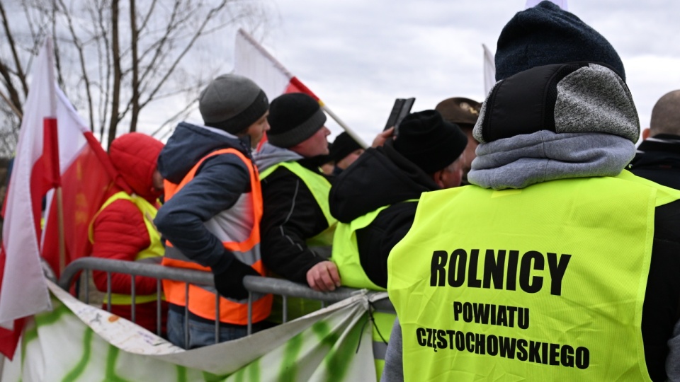 Protest rolników w pobliżu polsko-ukraińskiego przejścia granicznego w Medyce/fot. Darek Delmanowicz, PAP