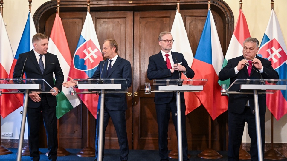 W Pradze odbył się szczyt Grupy Wyszehradzkiej (V4)/fot. Radek Pietruszka, PAP