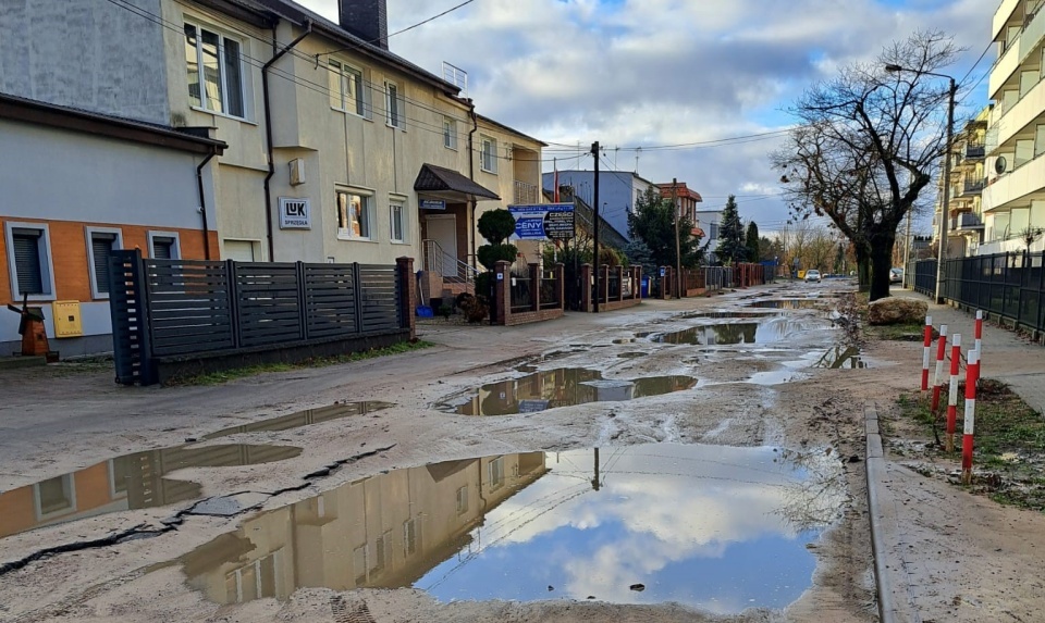 Tak ul. Skorupki wyglądała w połowie stycznia/fot. mg, archiwum