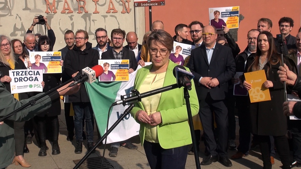 Joanna Czerska-Thomas w niedzielę ogłosiła swój start w wyborach na prezydenta Bydgoszczy/fot. jw, Archiwum