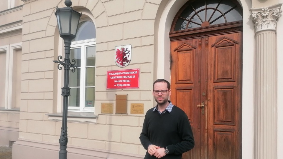 Piotr Szczepańczyk, nauczyciel konsultant w Kujawsko-Pomorskim Centrum Edukacji Nauczycieli w Bydgoszczy/fot. Magdalena Gill