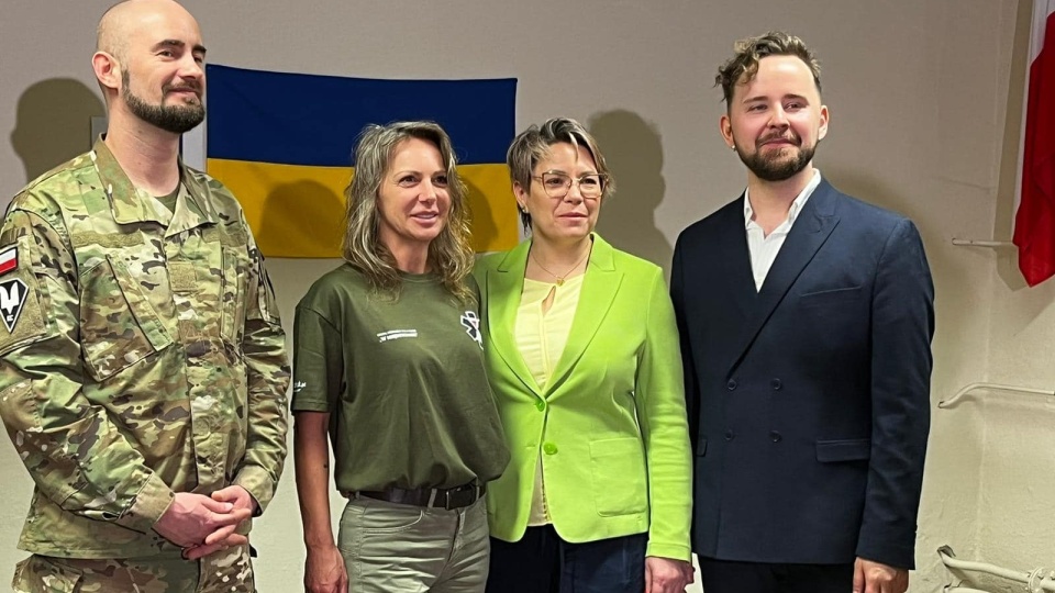 Na zdjęciu Damian Duda (L), Justyna Gotowicz (2L), Joanna Czerska-Thomas (2P), Kosma Kołodziej (P)/fot. Kosma Kołodziej/Facebook