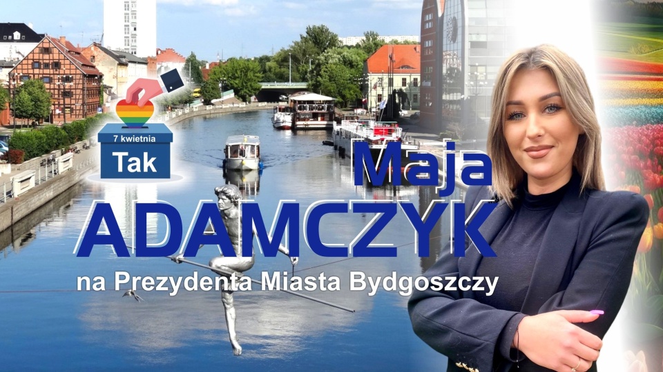 Baner wyborczy kandydatki Mai Adamczyk/fot. Facebook/Maja Adamczyk
