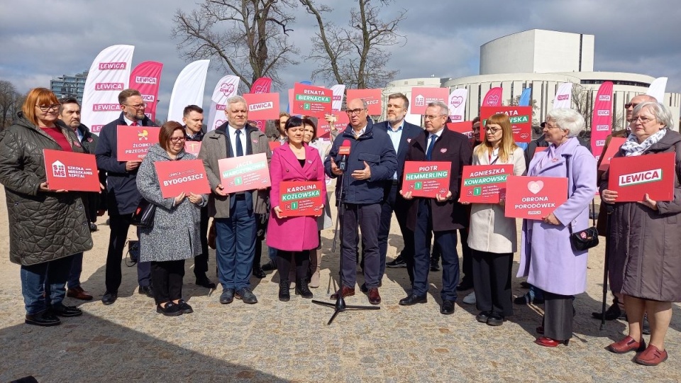 Konferencja kandydatów Lewicy w Bydgoszczy/fot. Agata Raczek