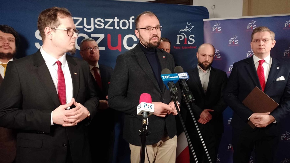 W konferencji wziął udział także poseł PiS Krzysztof Szczucki/fot. Michał Zaręba