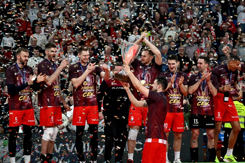 Asseco Resovia Rzeszów zdobyła Puchar CEV/fot.: PAP/Darek Delmanowicz