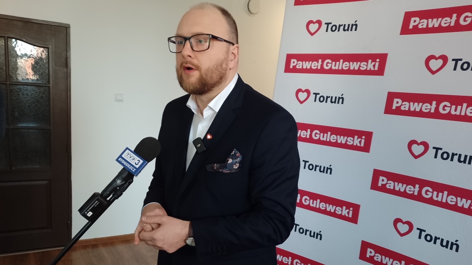 Paweł Gulewski przedstawił swoje propozycje na zmianę wyglądu Torunia/fot: Michał Zaręba
