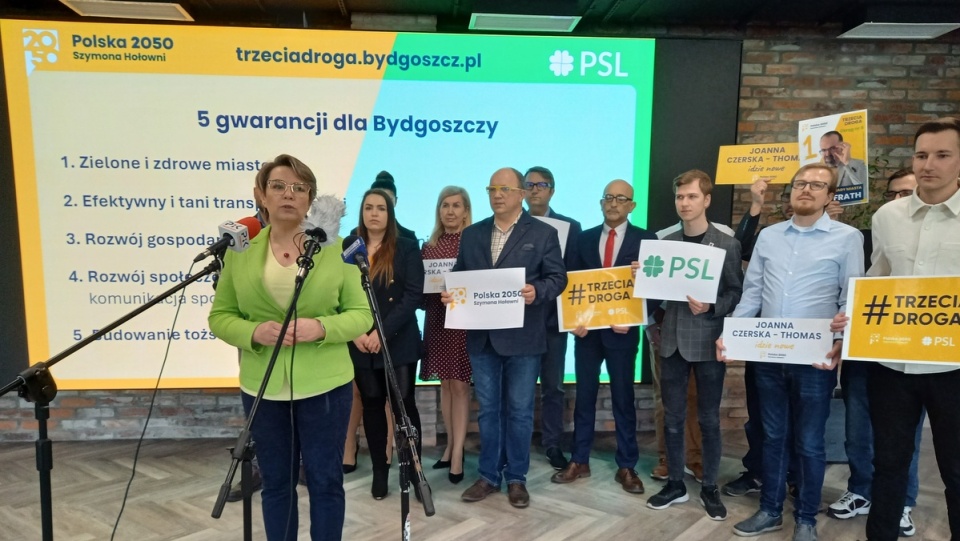 Trzecia Droga startuje w wyborach w Bydgoszczy z hasłem: „Idzie nowe”/fot. Agata Raczek