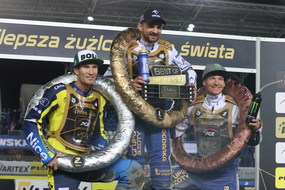 Jason Doyle (pierwszy z lewej) przegrał tylko ze Zmarzlikiem/fot.: Marian Zubrzycki