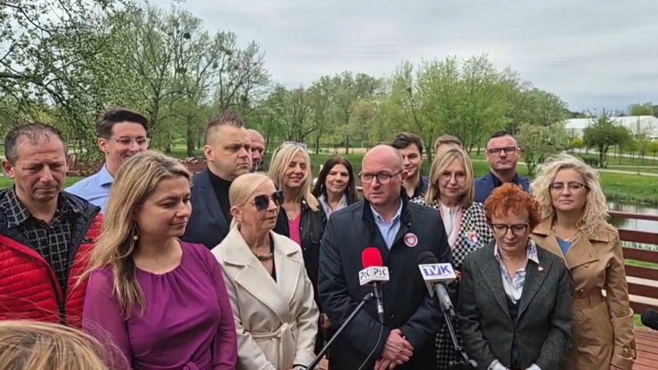 Konferencja prezydenta Marka Wojtkowskiego we Włocławku/fot. Prezydent Włocławka Marek Wojtkowski, Facebook