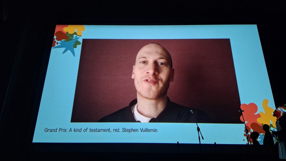 Stephen Vuillemin wygrał nagrodę Grand Prix podczas Międzynarodowego Festiwalu Animocje. Reżyser nie był obecny na gali wręczenia nagród/fot: Bogumiła Wresiło