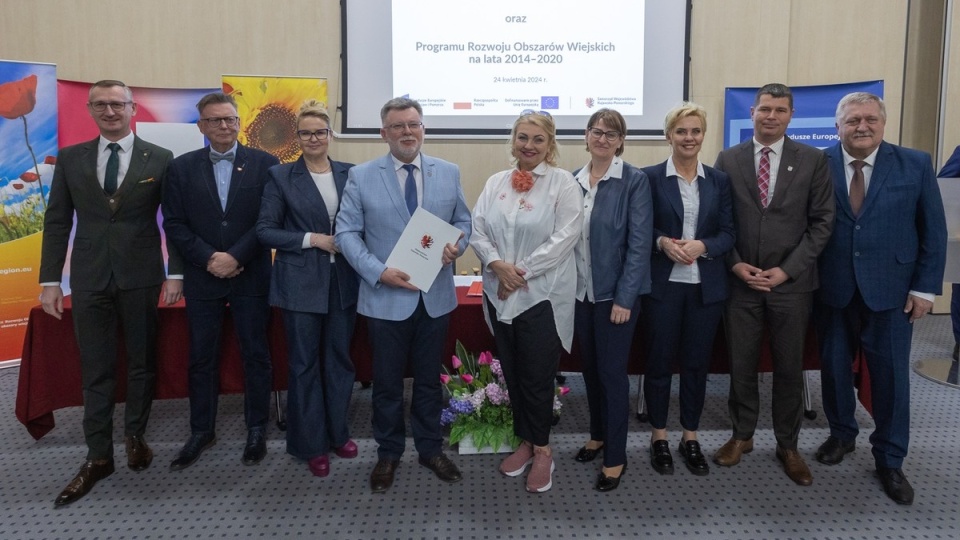 Ceremonia podpisania umów na dofinansowanie z programu Fundusze Europejskie dla Kujaw i Pomorza 2021–2027 oraz Programu Rozwoju Obszarów Wiejskich na lata 2014–2020/fot. Mikołaj Kuras dla UMWK-P