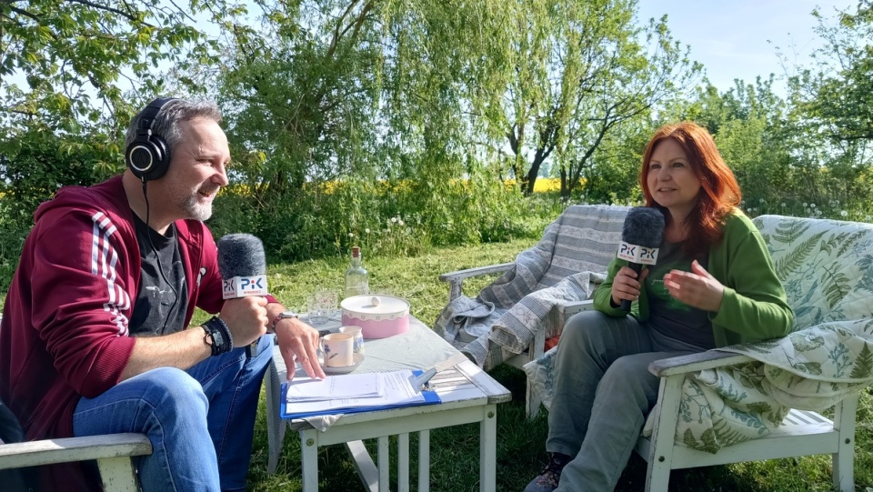 Maciej Wilkowski z Polskiego Radia PiK i Agnieszka Kowalkowska - współtwórczyni Turystycznej Marki Województwa Kujawsko-Pomorskie Konstelacje Dobrych Miejsc/fot. Krystian Makowski