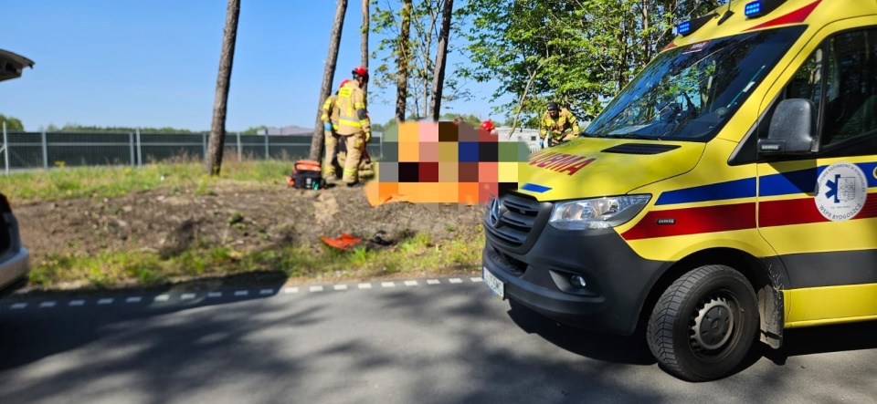 jedna osoba zginęła w wypadku motocyklowym w Kruszynie Krajeńskim/fot. Bydgoszcz998
