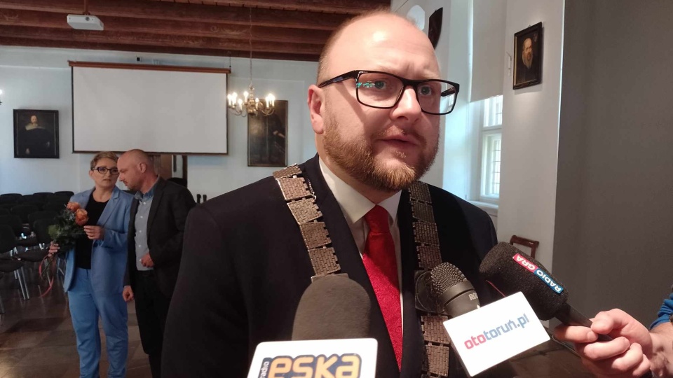 Now prezydent Torunia Paweł Gulewski został we wtorek zaprzysiężony/fot. Michał Zaręba
