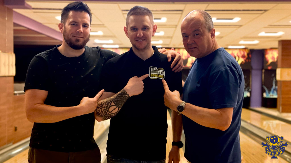 Najlepsza trójka trzeciej kolejki Bowlingowej Ligi Mistrzów/fot: nadesłane