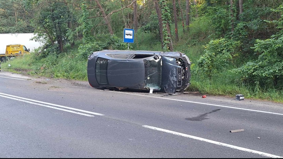 Na szczęście kierowca nie odniósł obrażeń/fot. Heron15 Pomoc Drogowa Bydgoszcz 24h Andruszczenko Krystian 501337500, Facebook