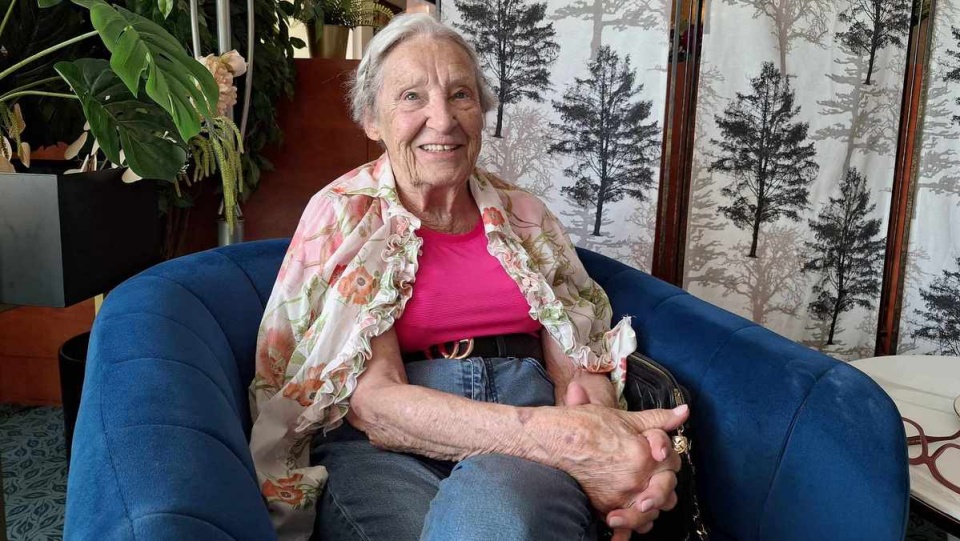 Teresa Godlewska podczas pobytu w Bydgoszczy/fot. Bogumiła Wresiło