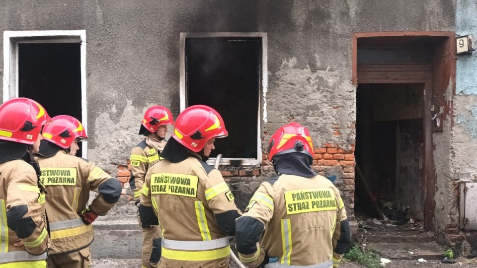 Paliła się kamienica przy ul. Kościuszki w Inowrocławiu/fot. Marcin Glapiak