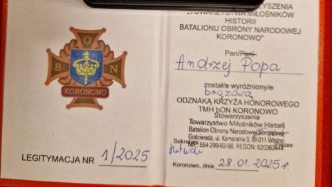 Towarzystwo Miłośników Historii Batalionu Obrony Narodowej Koronowa pielęgnuje pamięć o swoich żołnierzach. Podczas sesji rady miejskiej w Koronowie pośmiertnie awansowano mężczyzn walczących w szeregach tej formacji. To dowód uznania za obronę regionu w czasie II wojny światowej/fot. Gmina Koronowo/Facebook