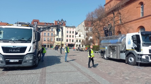 Atrakcje z okazji Dnia Wody przygotowano na Rynku Staromiejskim. / Fot. Michał Zaręba