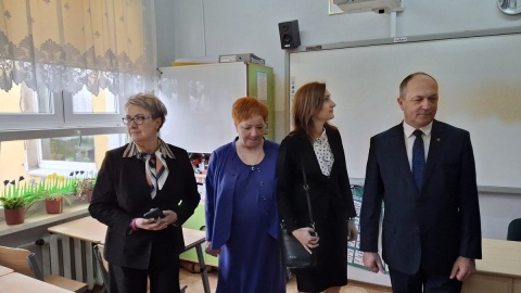 W poniedziałek szkołę odwiedził Henryk Kiepura, sekretarz stanu w Ministerstwie Edukacji Narodowej/fot. Marcin Doliński