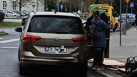 Kolizja przy ul. Piotrowskiego w Bydgoszczy/fot. Artur Nowak