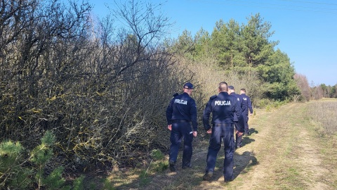 W sobotę (29 marca) kolejny raz prowadzone były poszukiwania w terenie/fot. KPP Rypin