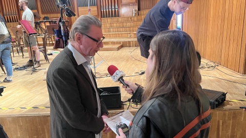 Filharmonia Pomorska, Park Kazimierza Wielkiego, a nawet siedziba Polskiego Radia PiK – te i wiele innych znanych lokalizacji będzie planem filmu powstającego w Bydgoszczy. Produkcja o roboczym tytule „Morderstwo w Filharmonii" już nabiera kształtów, o czym w czasie dnia prasowego opowiedział reżyser Maciej Hydr/fot. Izabela Langner