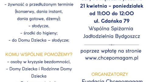 Plakat ze szczegółowymi informacjami na temat całej akcji.