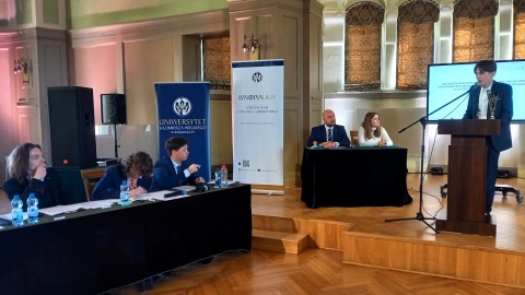 Finałowy pojedynek w ramach Bydgoskiej Ligi Debat. / Fot. Tatiana Adonis