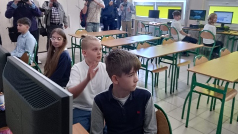 Uczniowie z Zespołu Szkół nr 19 w Bydgoszczy wzięli udział w IT Fitness Test/fot: Wiktor Sobociński