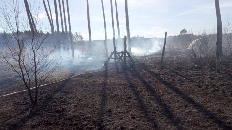 Akcja gaśnicza/fot. Nadleśnictwo Szubin, Lasy Państwowe, Facebook