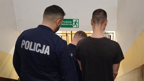Agresor trafił do policyjnej celi. / Fot. KMP Włocławek