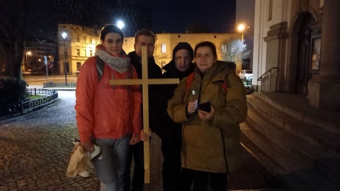 Ektremalna Droga Krzyżowa sprzed parafii NSPJ w Bydgoszczy/fot. Tatiana Adonis