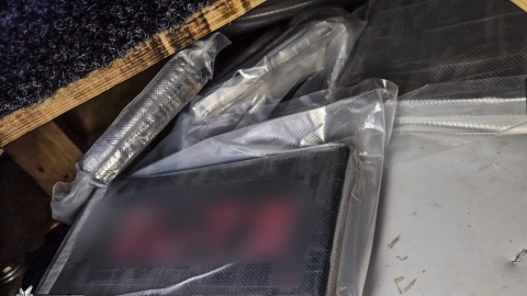Funkcjonariusze CBŚP z Torunia, KPP w Kwidzynie i Straży Granicznej w Świecku przejęli blisko 11 kilogramów kokainy/fot: Centralne Biuro Śledcze Policji